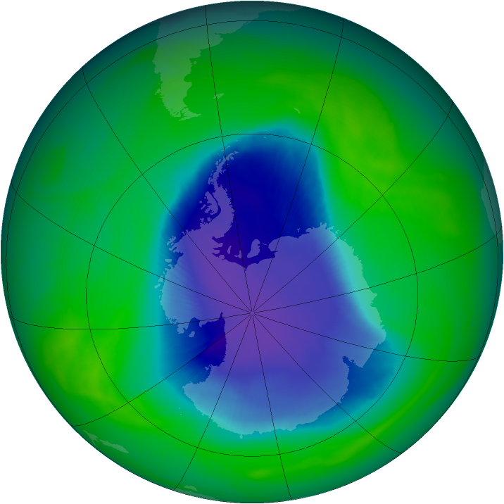 Ozone Map 2007-11-09